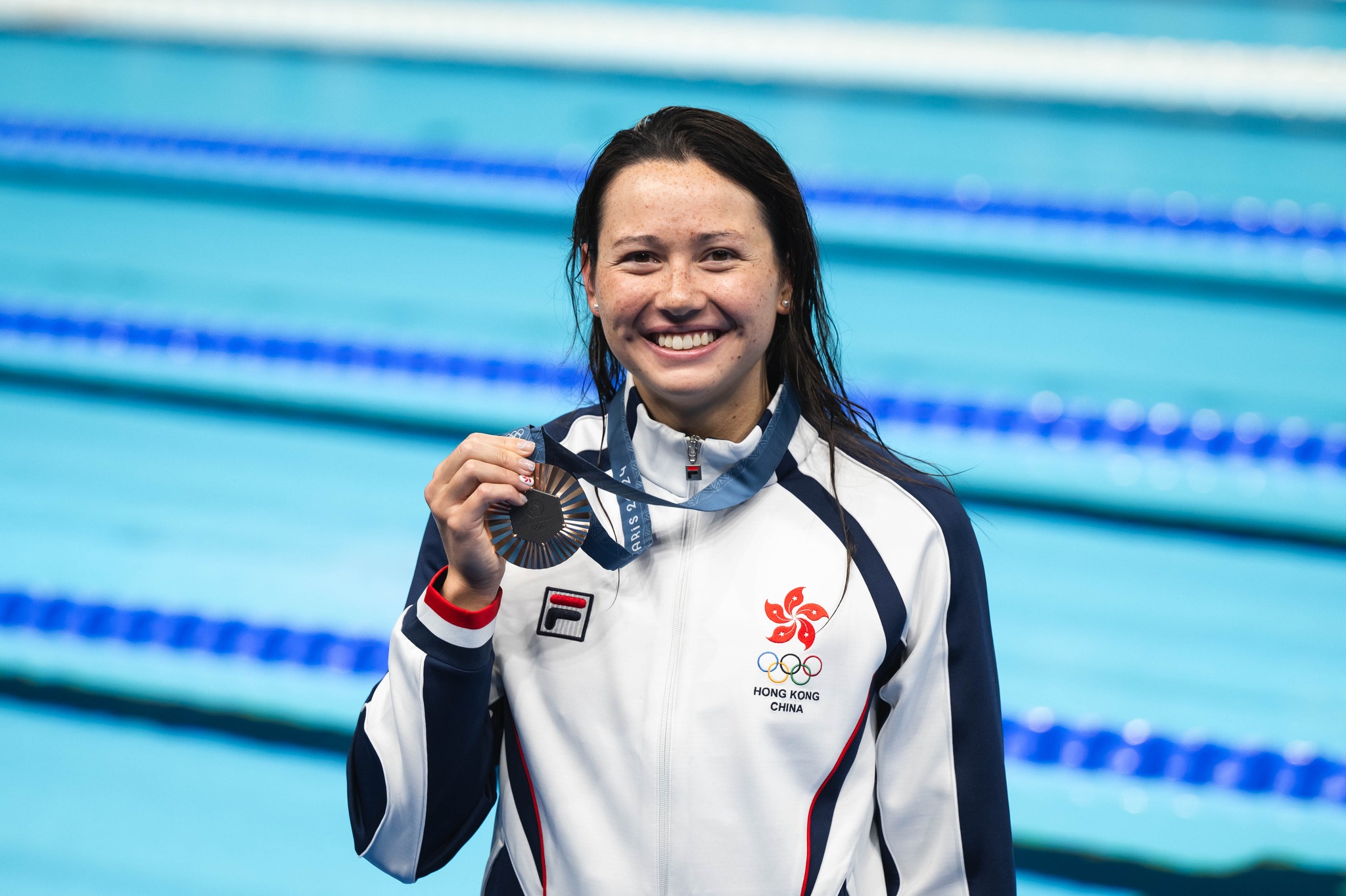 Congrats to Siobhan Haughey for winning bronze medals in the 100m and 200m freestyle swimming events at the Paris Olympics! (2024)<br>Photo: SF&OC