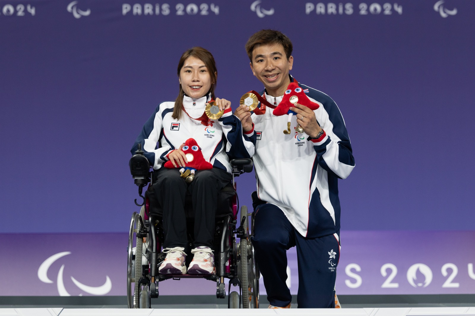 Boccia player Ho Yuen-kei clinches gold in the women's individual BC3. (2024) Photo: China Hong Kong Paralympic Committee